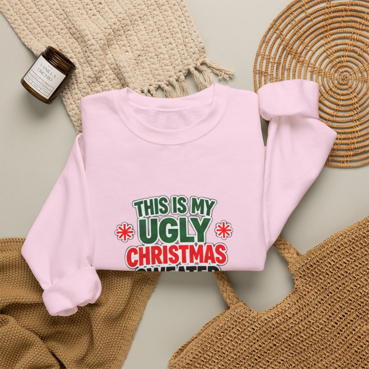 This Is My Ugly Christmas Sweater Crewneck Sweatshirt