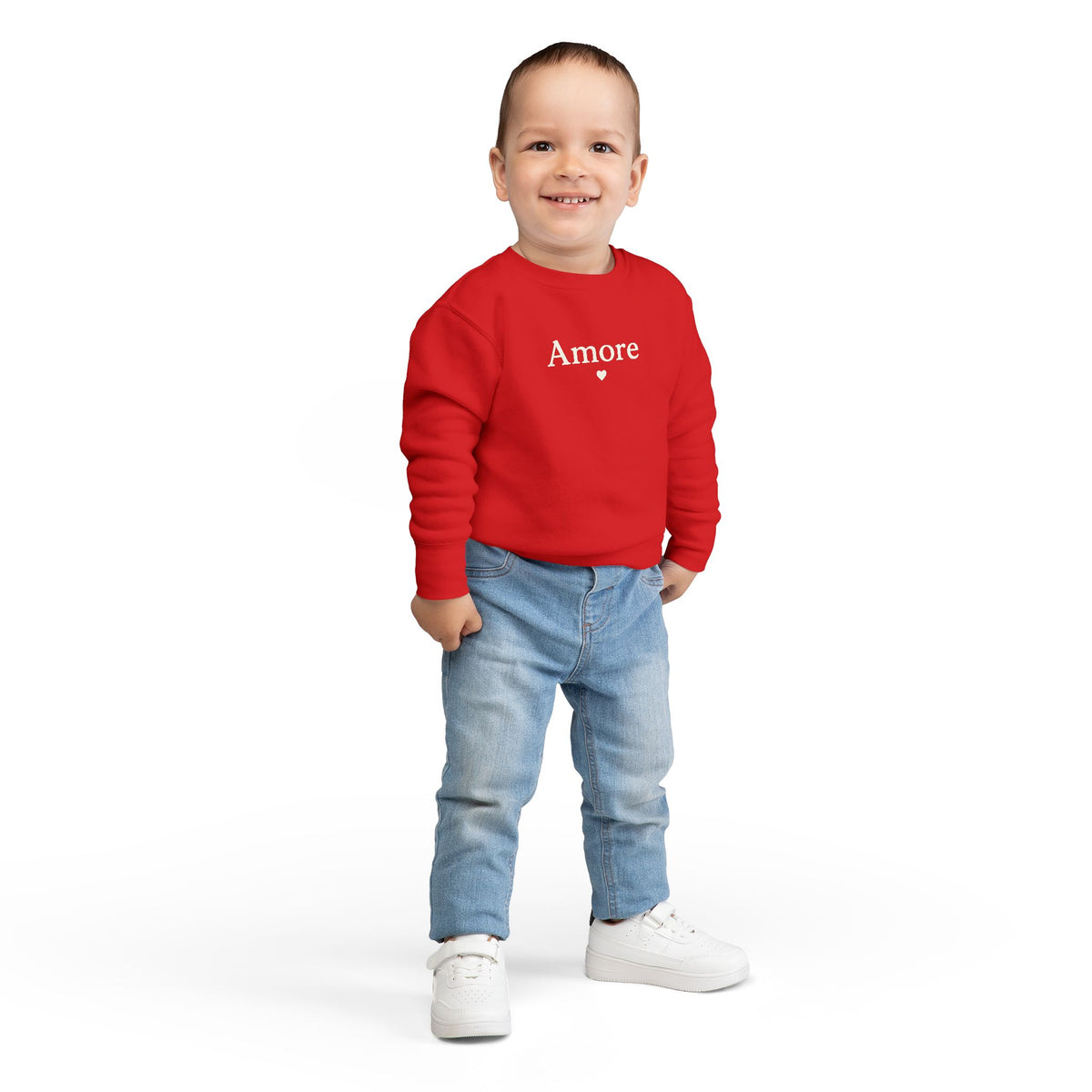 Toddler Amore Sweatshirt Heart Paw Graphic