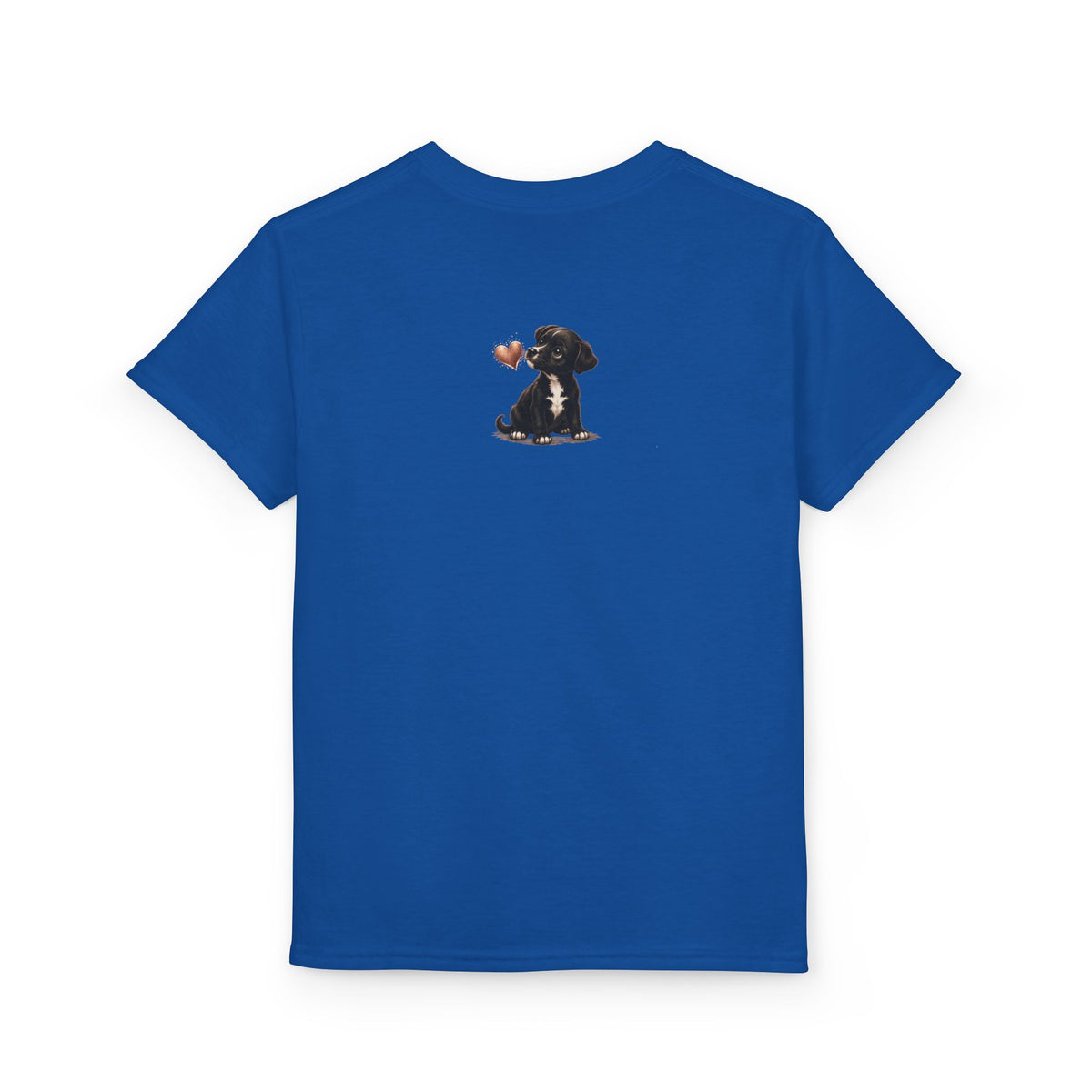 Kids Watermelon Slice T-Shirt with Amore Puppy Back Graphic
