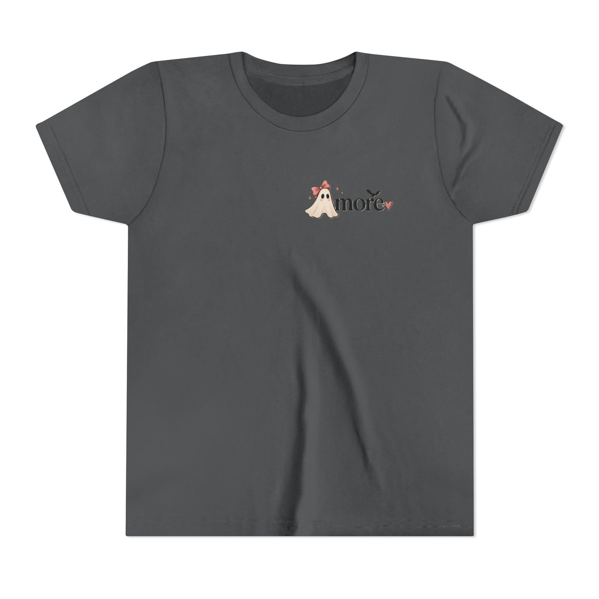 Youth Tee 'Amore' Puppy Ghost Graphic Shirt (Boo-tiful Pup Back)