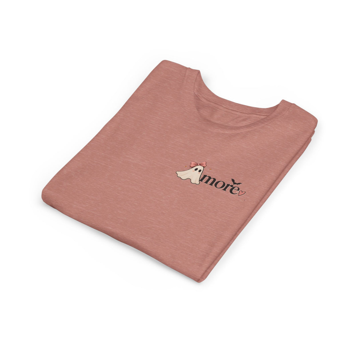 Youth Tee 'Amore' Puppy Ghost Graphic Shirt (Boo-tiful Pup Back)