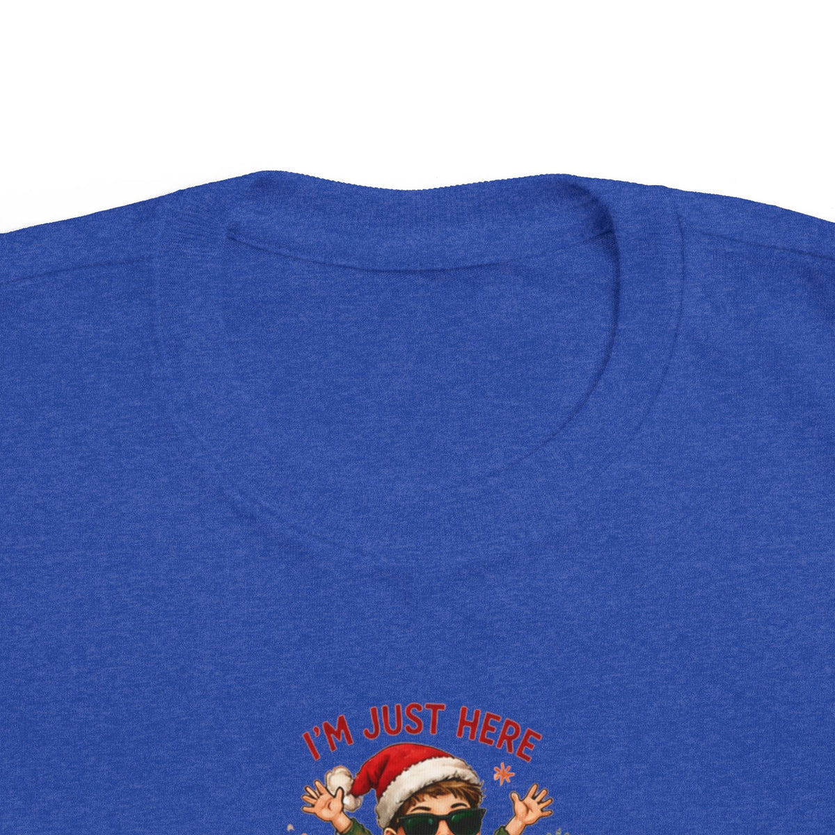 Toddler Christmas Tee “I’m Just Here for the Presents”