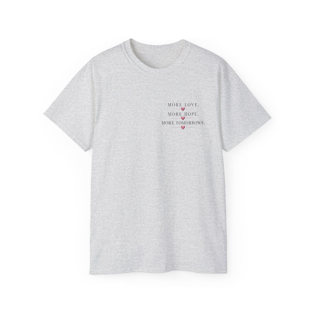 Team Amore Tee — "More Love, More Hope, More Tomorrow" Breast Cancer Awareness Shirt