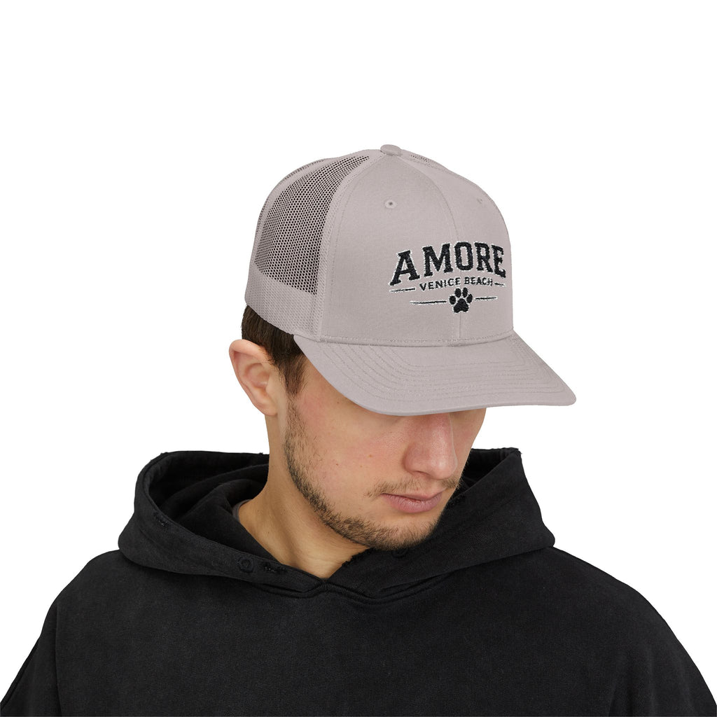 Adult Amore Venice Beach Graphic Trucker Cap | Embroidered Snapback
