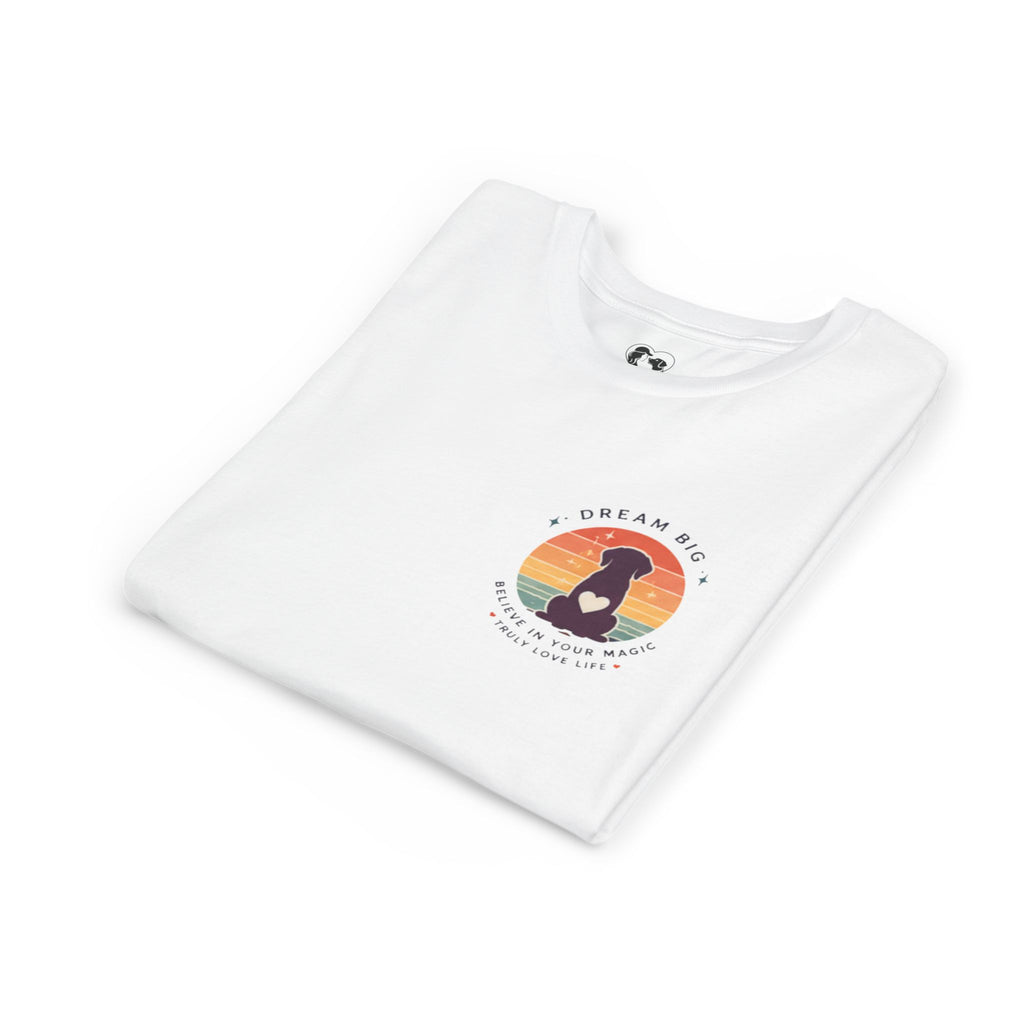 Unisex Youth Tee "Dream Big, Believe in Your Magic, Love Life" Retro Graphic