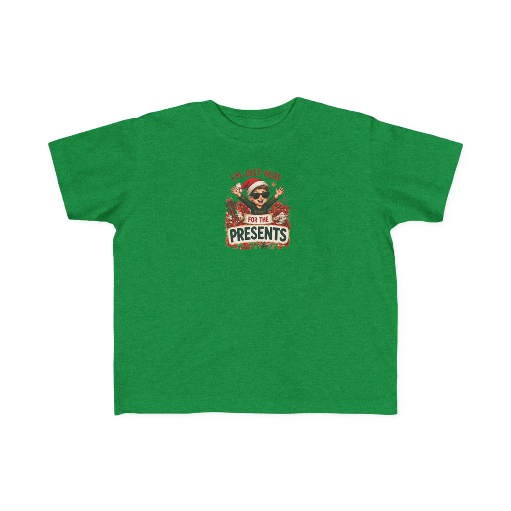 Toddler Christmas Tee “I’m Just Here for the Presents”
