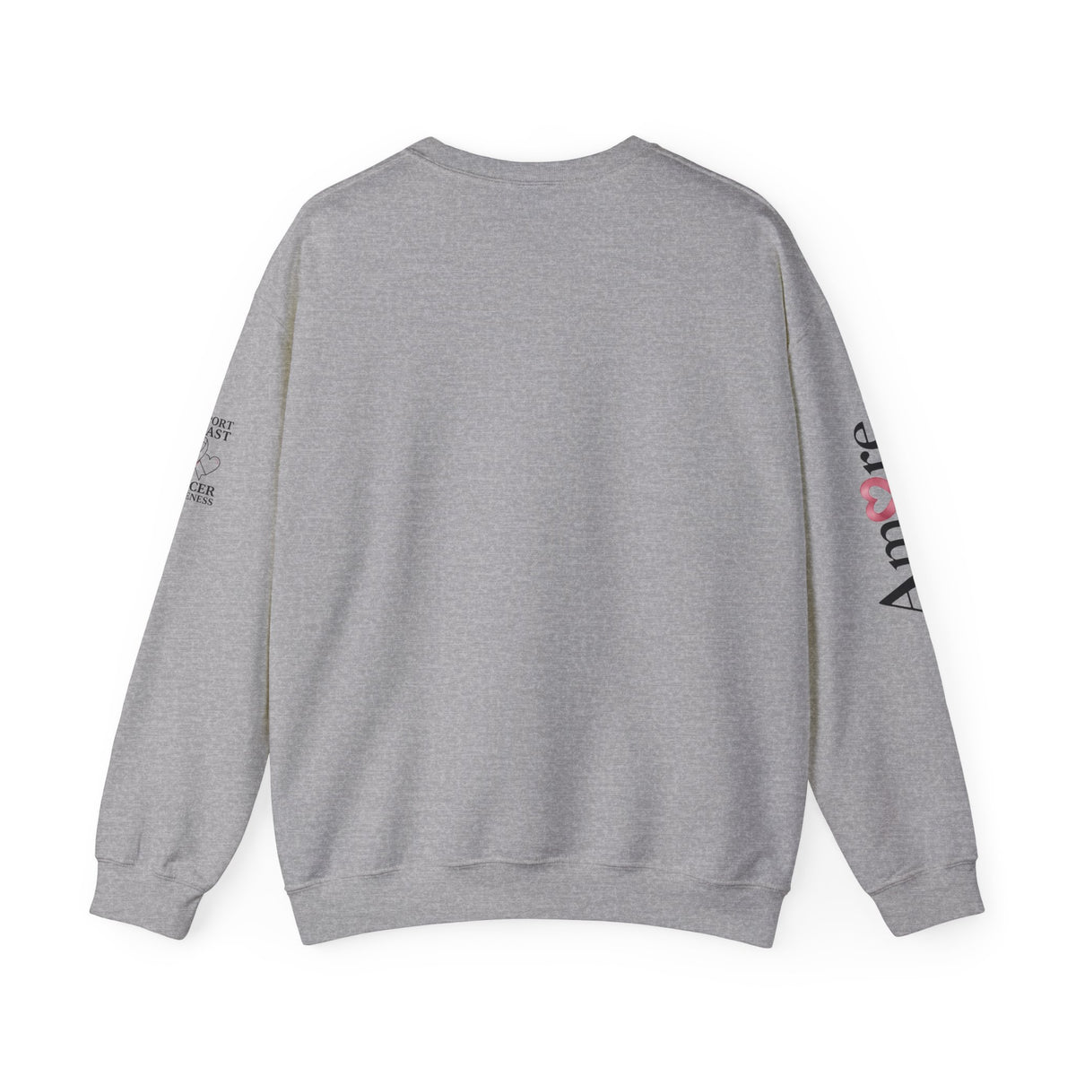 Puppy Heart Crewneck Sweatshirt - Amore Pink Ribbon Breast Cancer Support