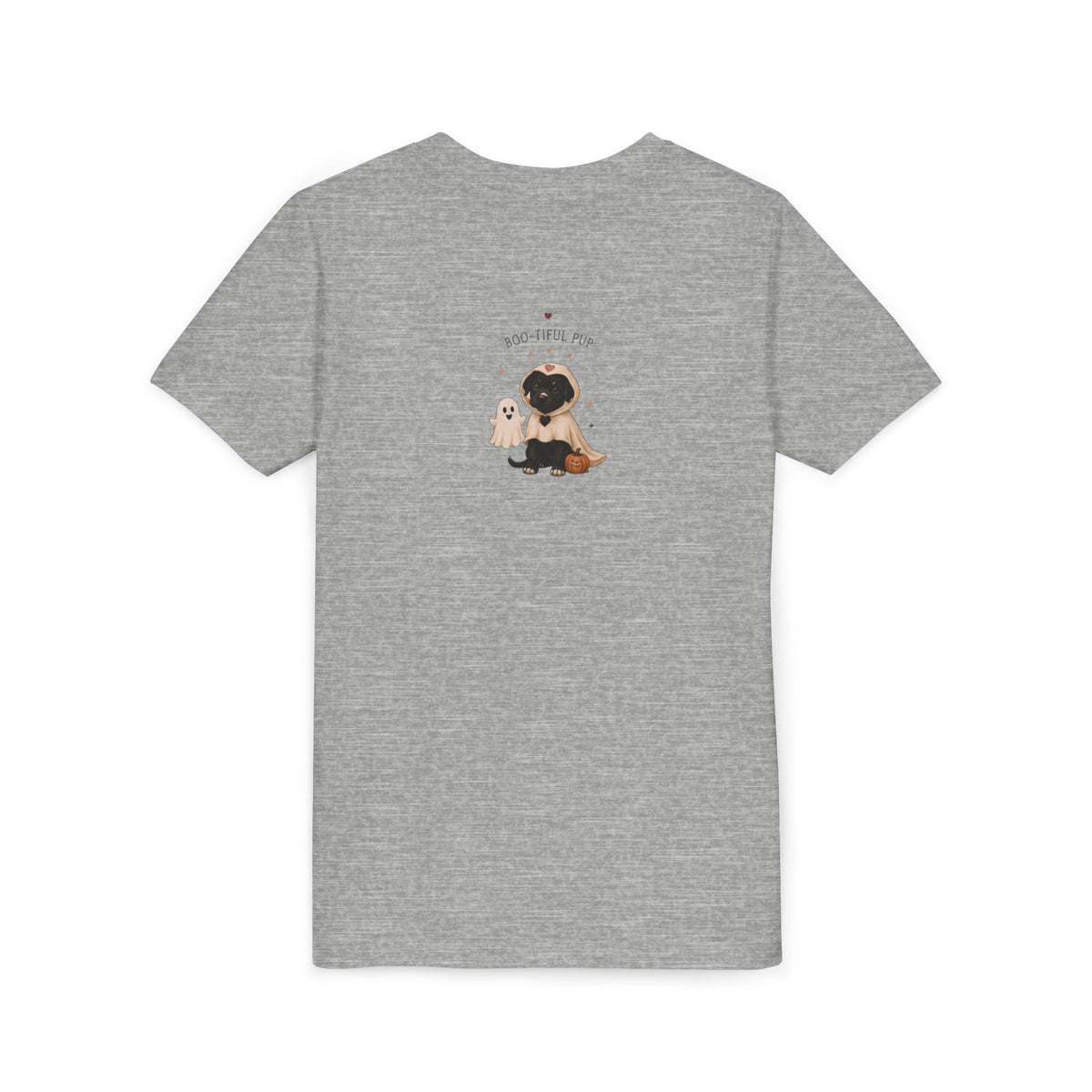 Youth Tee 'Amore' Puppy Ghost Graphic Shirt (Boo-tiful Pup Back)