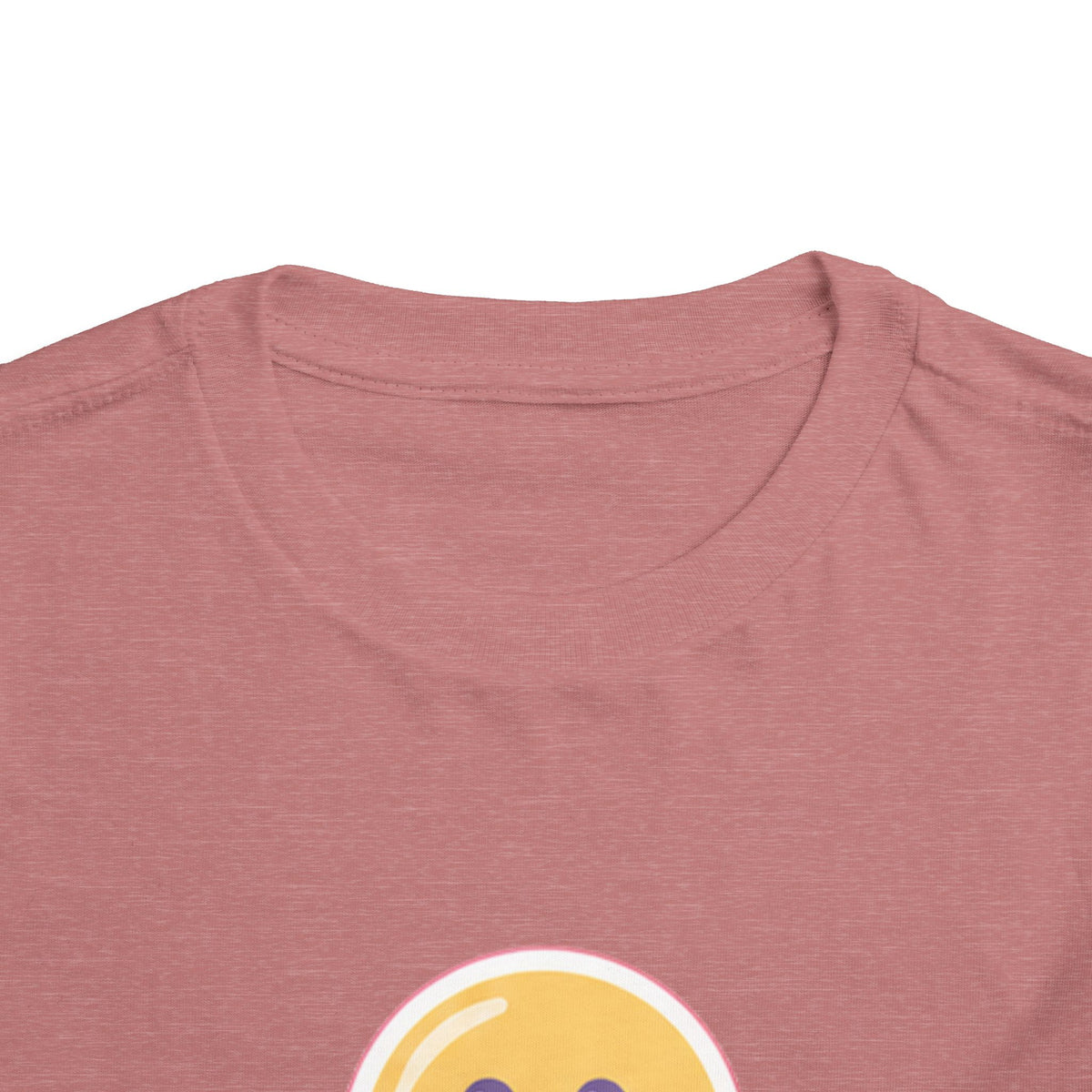 Toddler T-Shirt Smiley Face Be Happy. Be You. Backprint