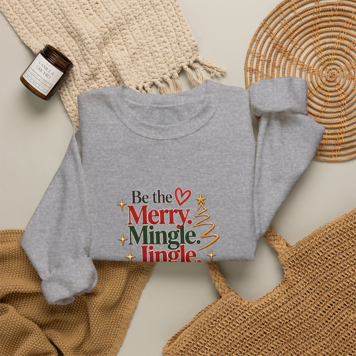 Be the Merry Mingle Jingle Christmas Crewneck Sweatshirt