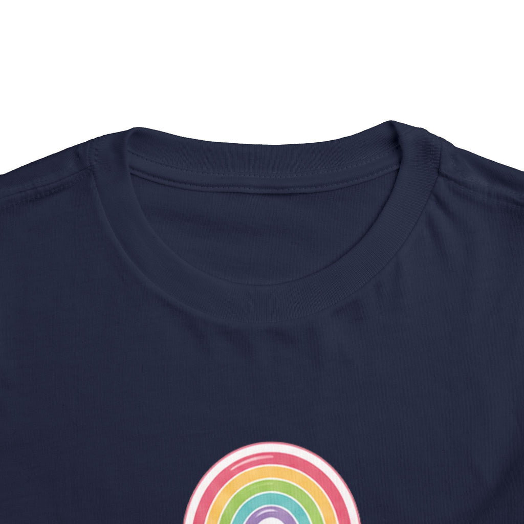 Toddler Rainbow with Heart Clouds T-Shirt
