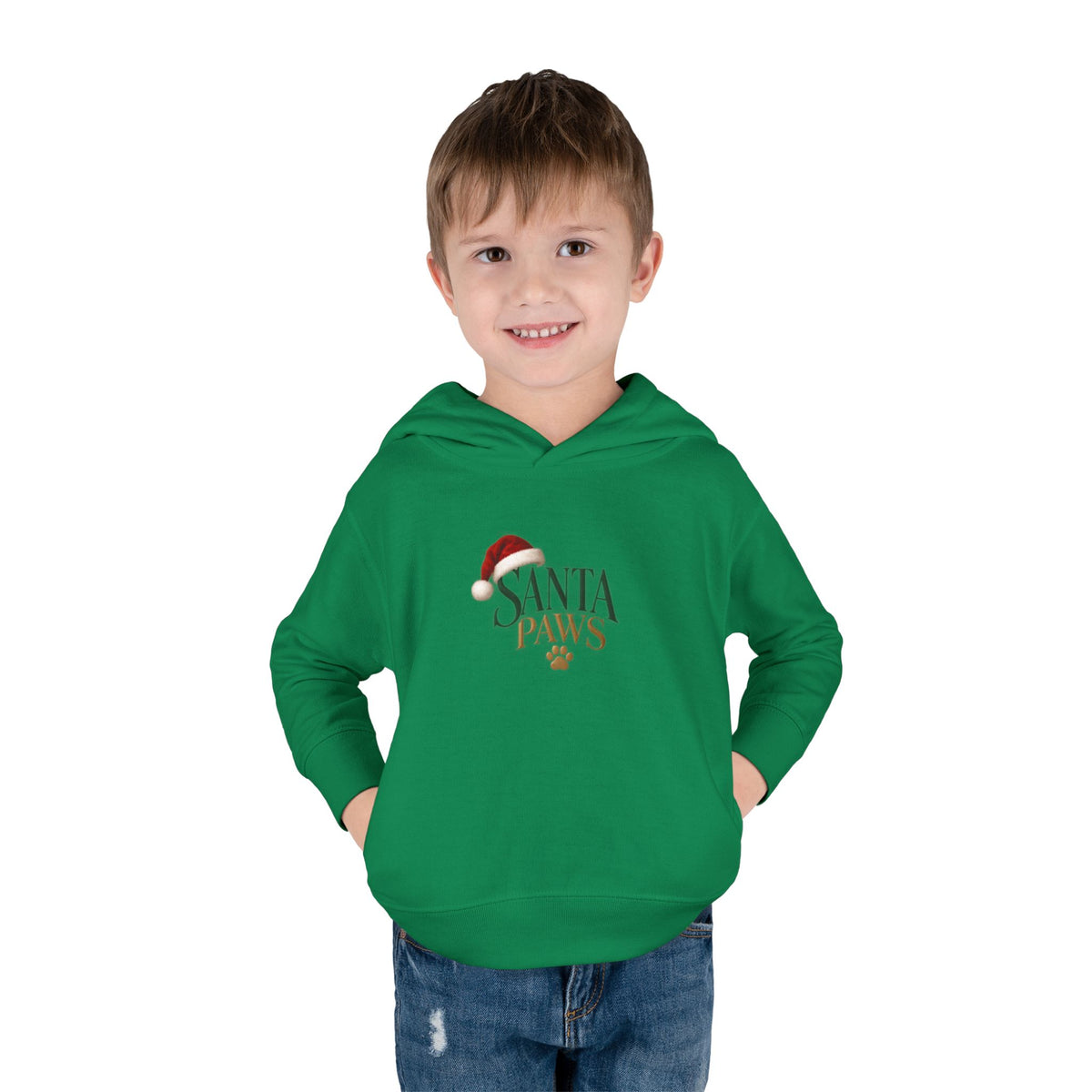 Santa Paws Toddler Christmas Hoodie