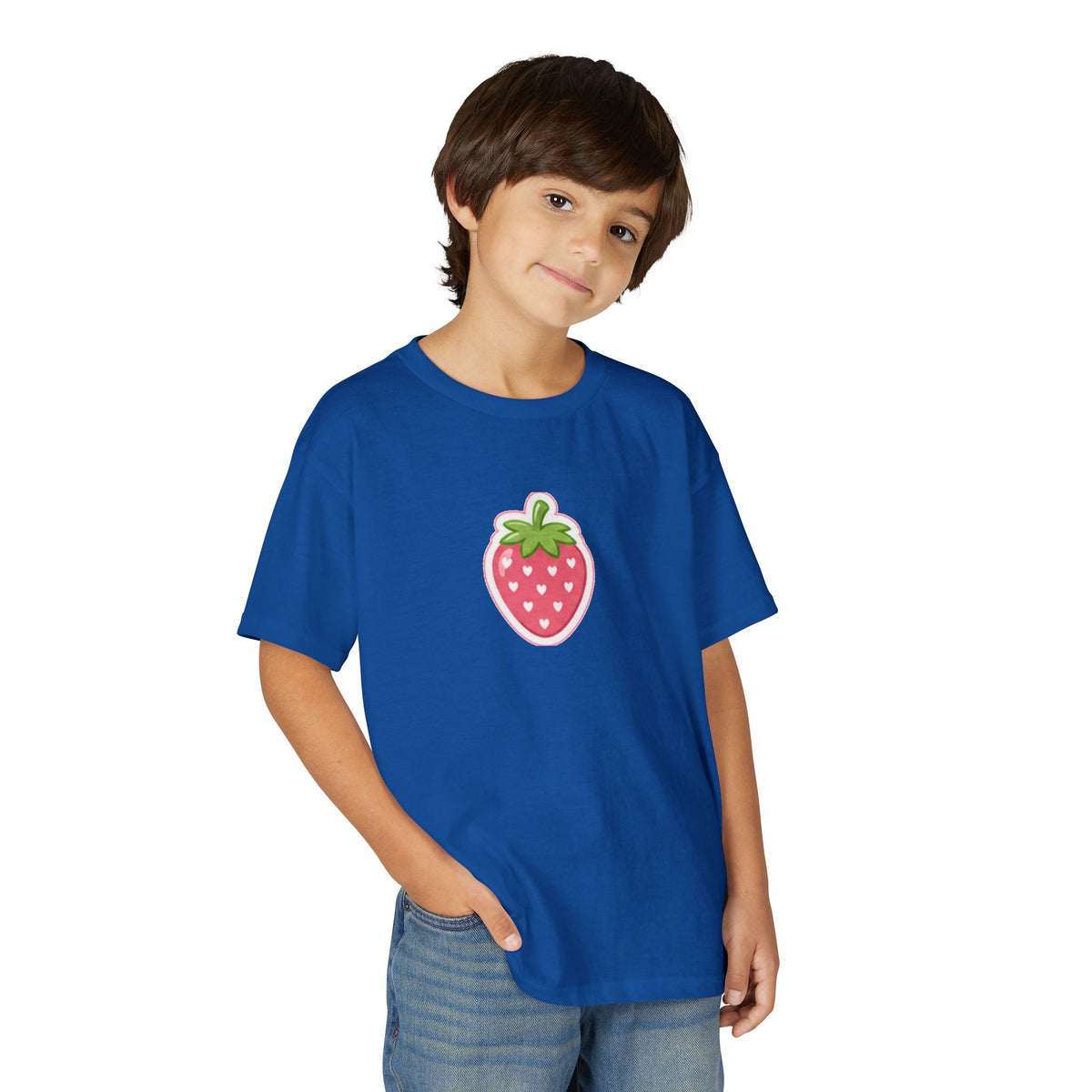Kids Strawberry Fruit T-Shirt Amore Puppy Graphic