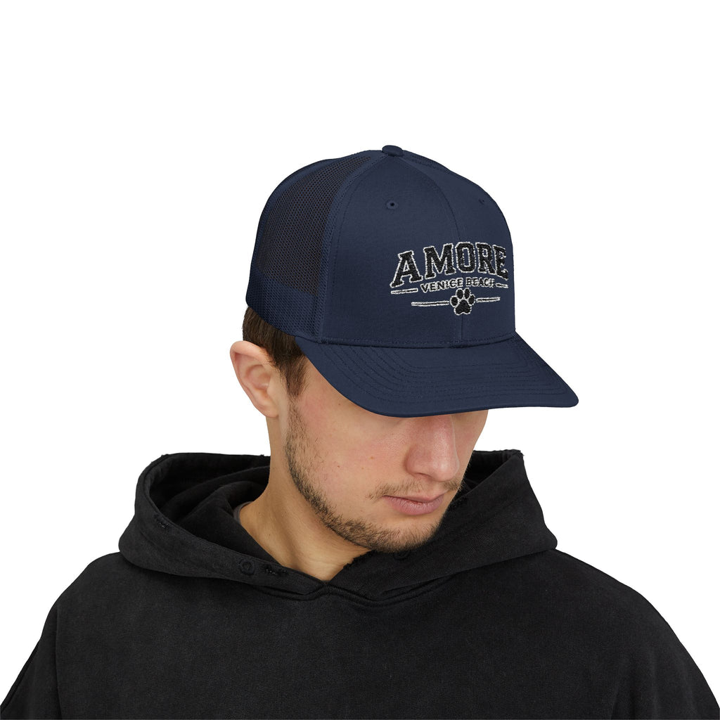 Adult Amore Venice Beach Graphic Trucker Cap | Embroidered Snapback