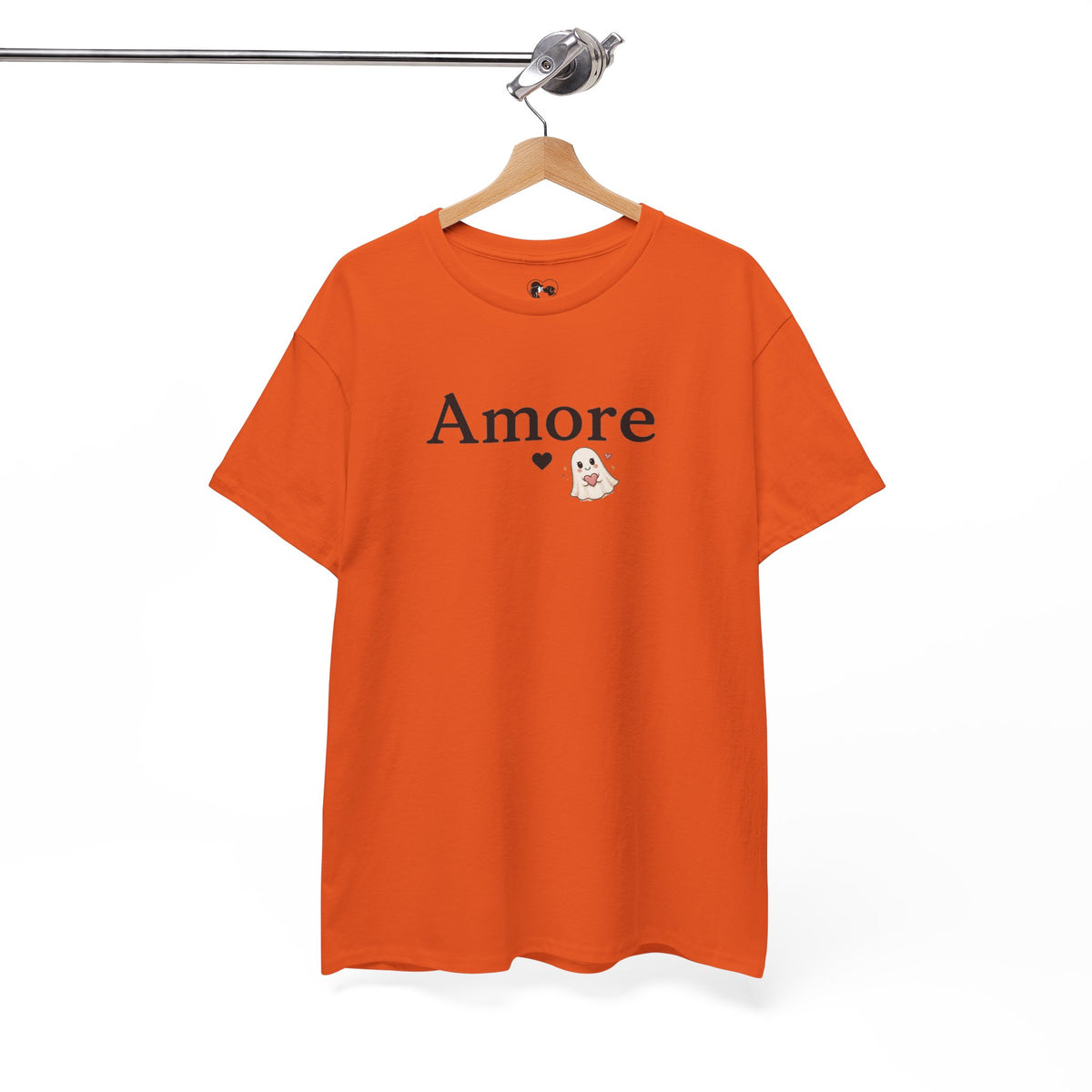 Women's Amore Halloween Icon Palm Trees & Pumpkin Spice Graphic T-Shirt