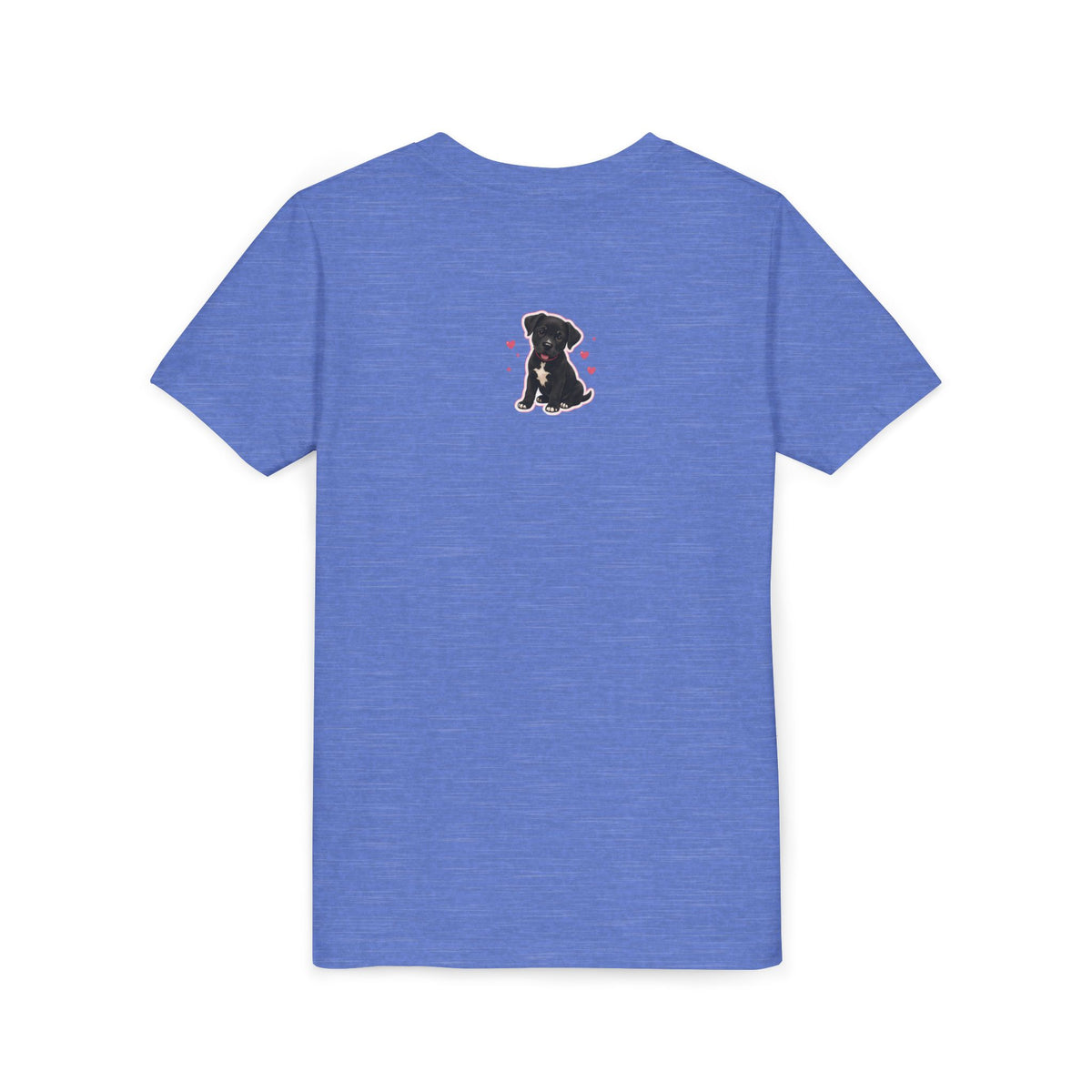 Youth Colorful "Team Amore" with Heart & Puppy Graphic T-Shirt