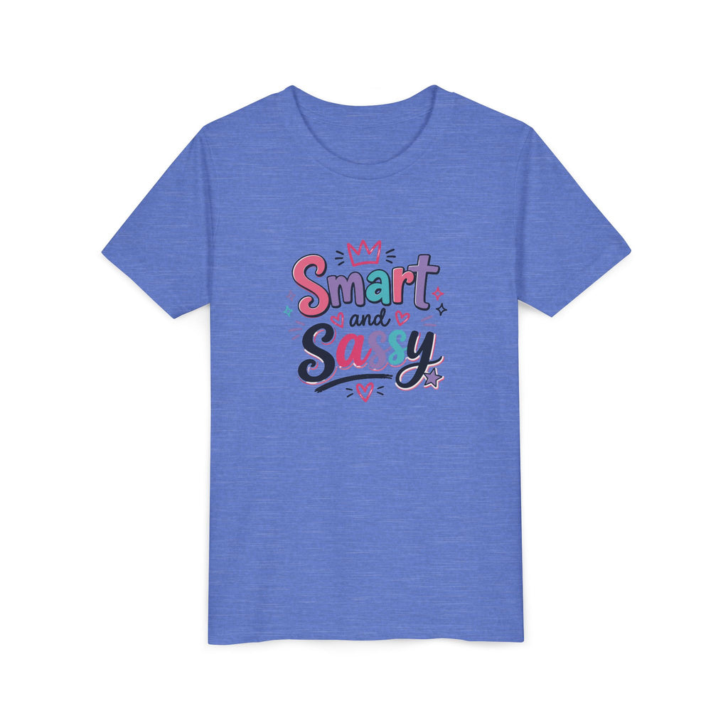 Youth Girls Smart and Sassy Pink & Purple Amore Graphic T-Shirt