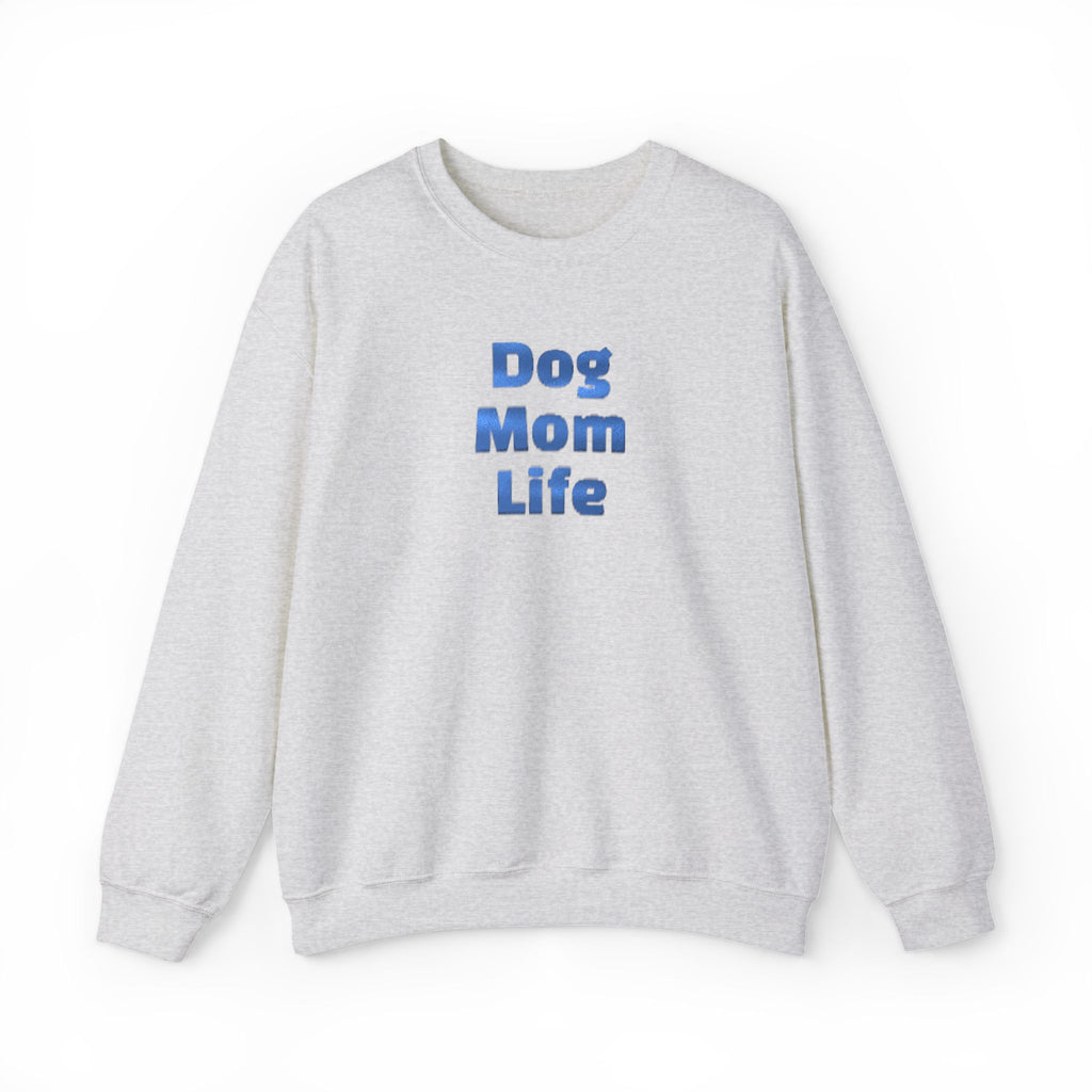 Metallic Dog Mom Life Crewneck Sweatshirt