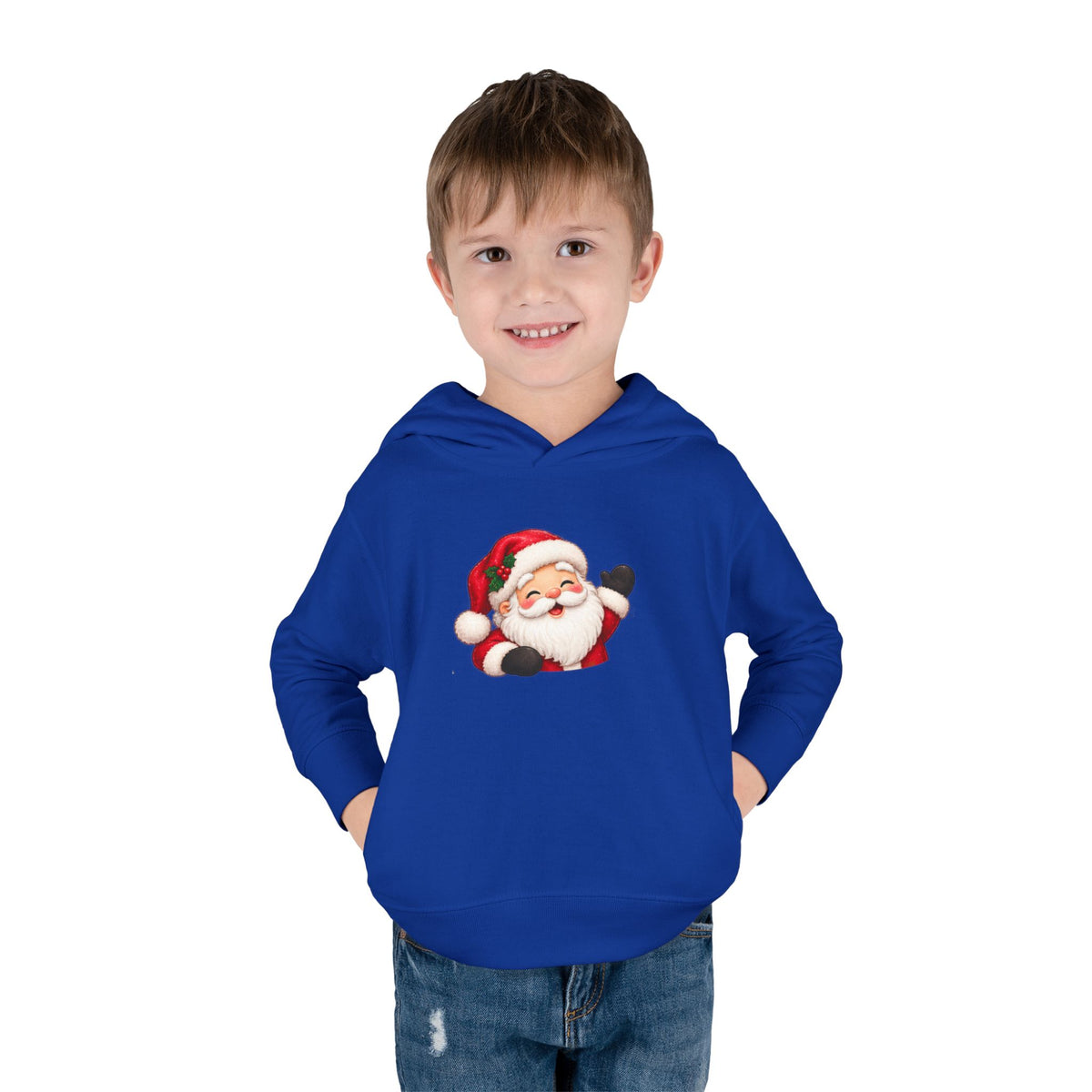 Toddler Hoodie – Holiday Helper Santa Christmas Pullover