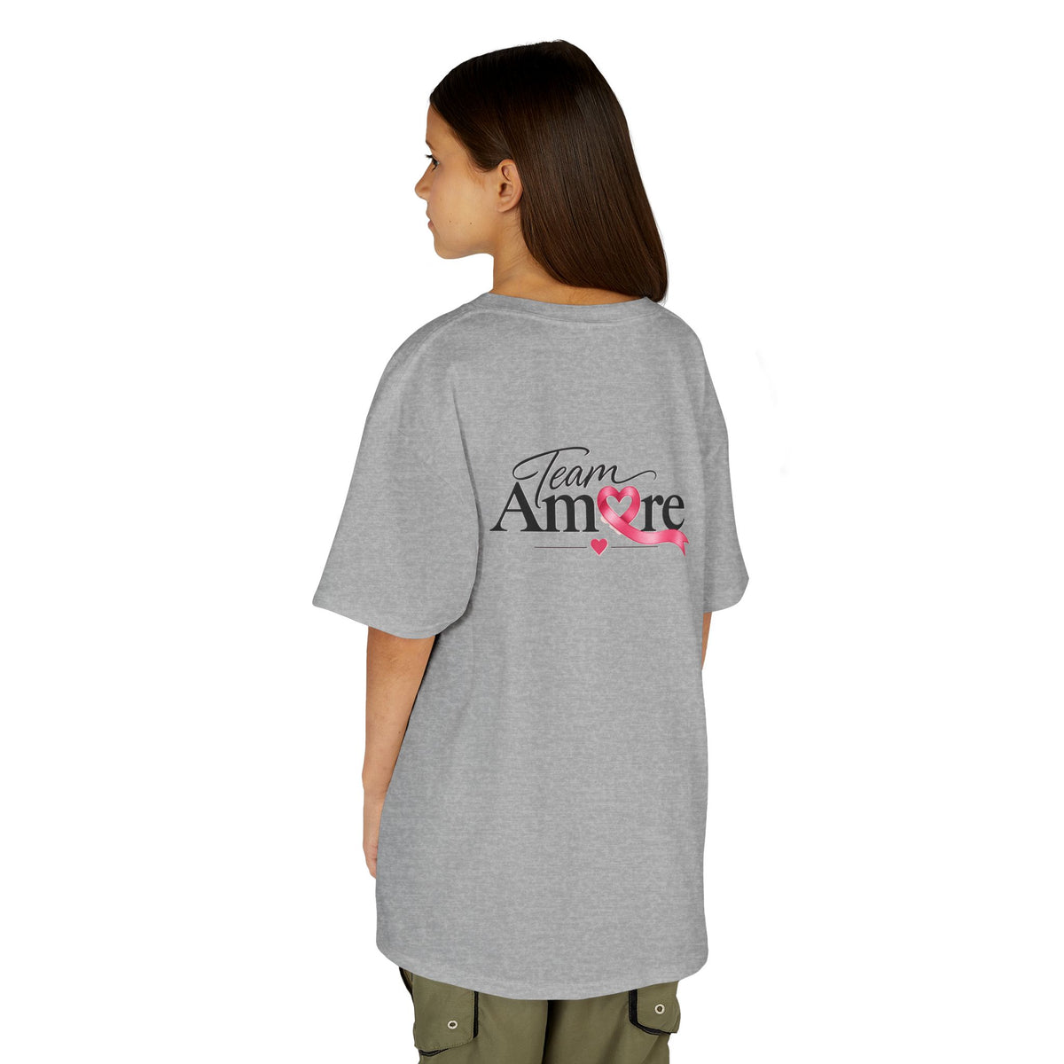 Kids Team Amore Heart Logo (Support Breast Cancer Awareness)