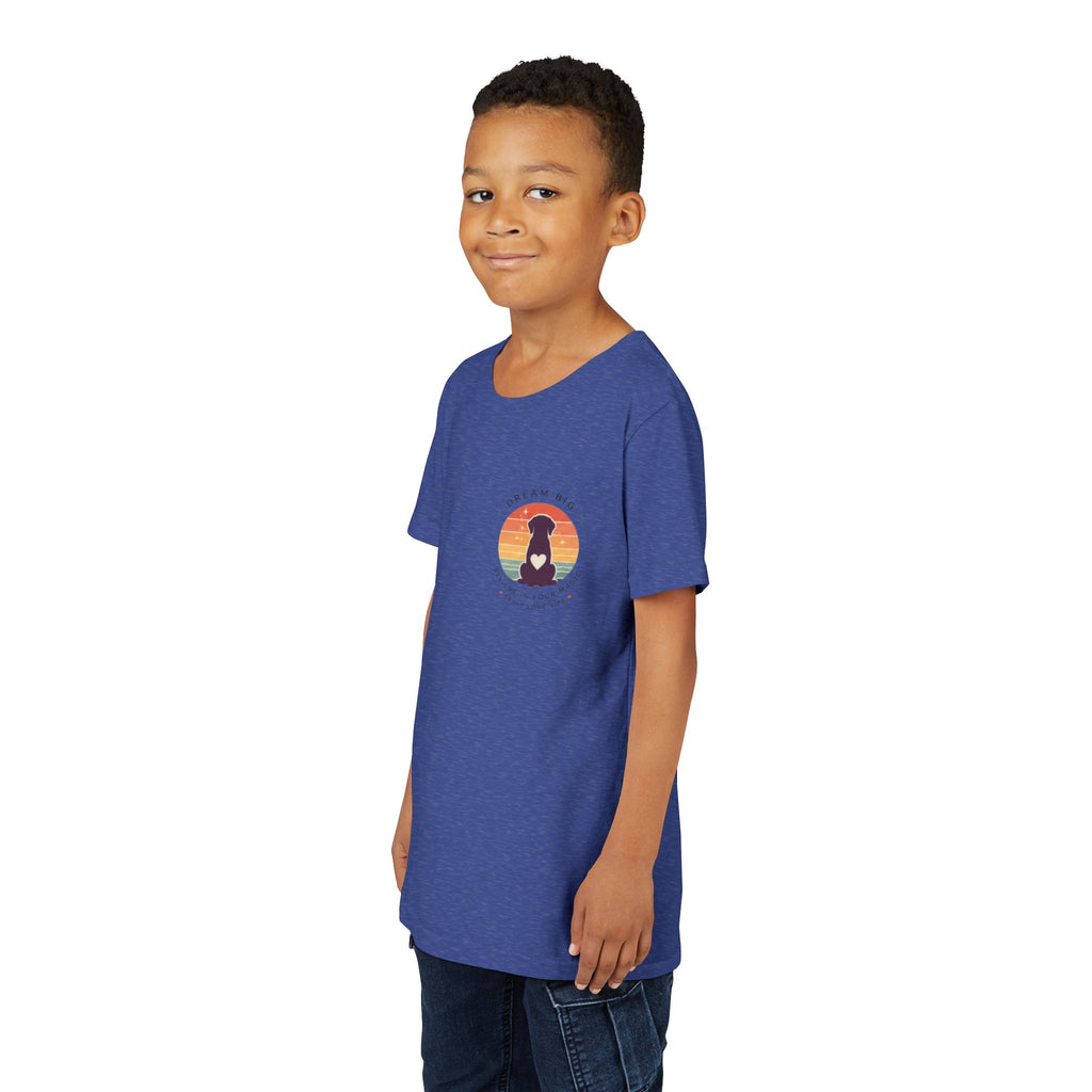 Unisex Youth Tee "Dream Big, Believe in Your Magic, Love Life" Retro Graphic