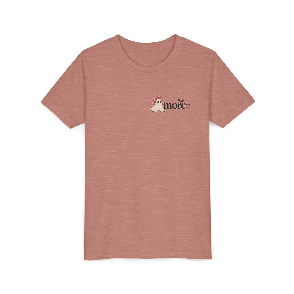 Youth Tee 'Amore' Puppy Ghost Graphic Shirt (Boo-tiful Pup Back)