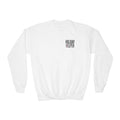 Youth Crewneck Sweatshirt — “Holiday Helper” & “All Elfed Out” Back