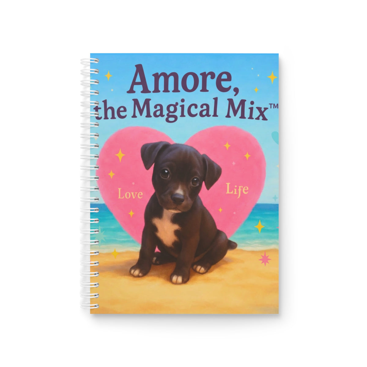 Spiral Notebook Amore the Magical Mix | Children's Book Design