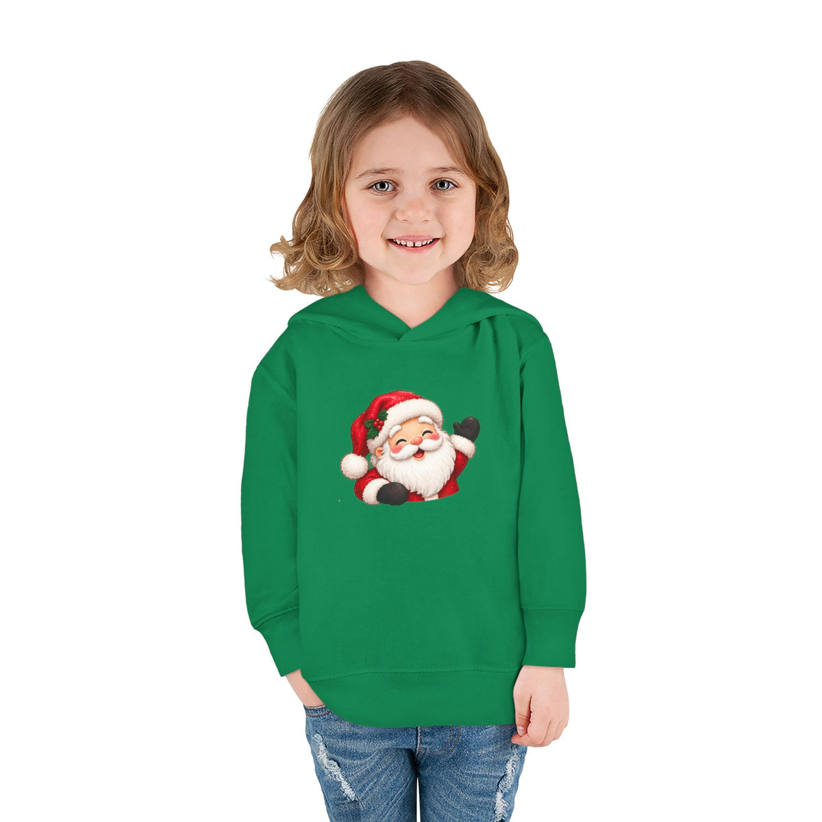 Toddler Hoodie – Holiday Helper Santa Christmas Pullover
