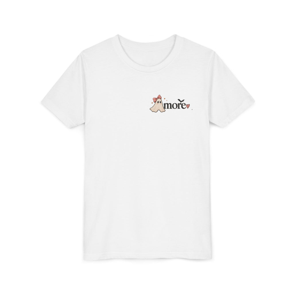 Youth Tee 'Amore' Puppy Ghost Graphic Shirt (Boo-tiful Pup Back)