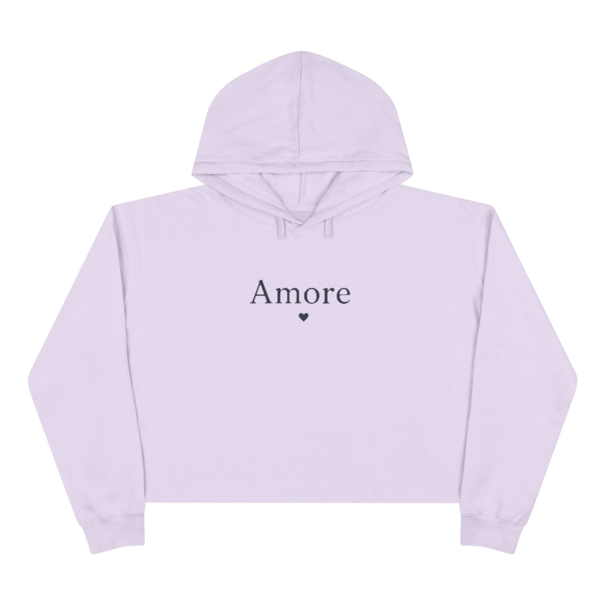 Amore Adult Cropped Hoodie - Pastel “DREAM. BELIEVE. LOVE.” Back