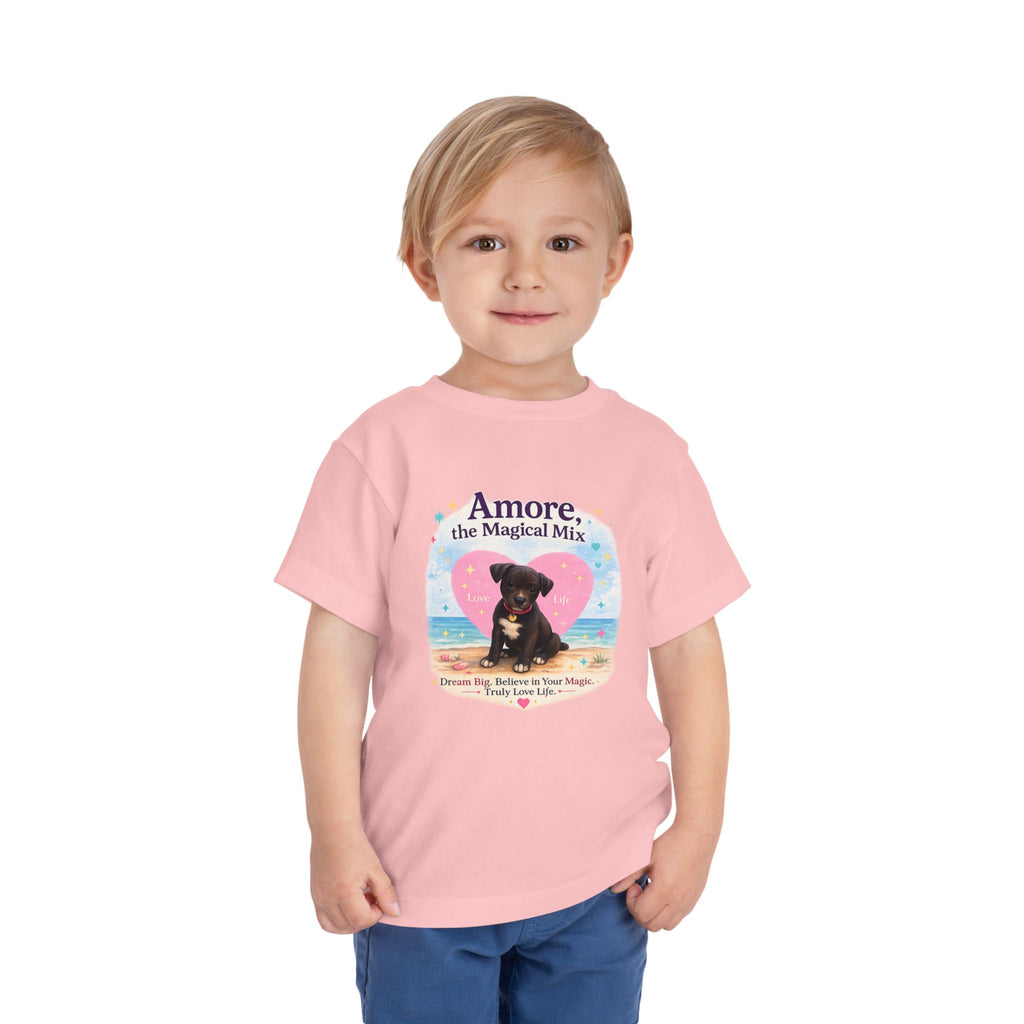 Toddler Tee "Amore the Magical Mix" Puppy Love Beach Shirt