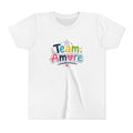 Youth Colorful "Team Amore" with Heart & Puppy Graphic T-Shirt