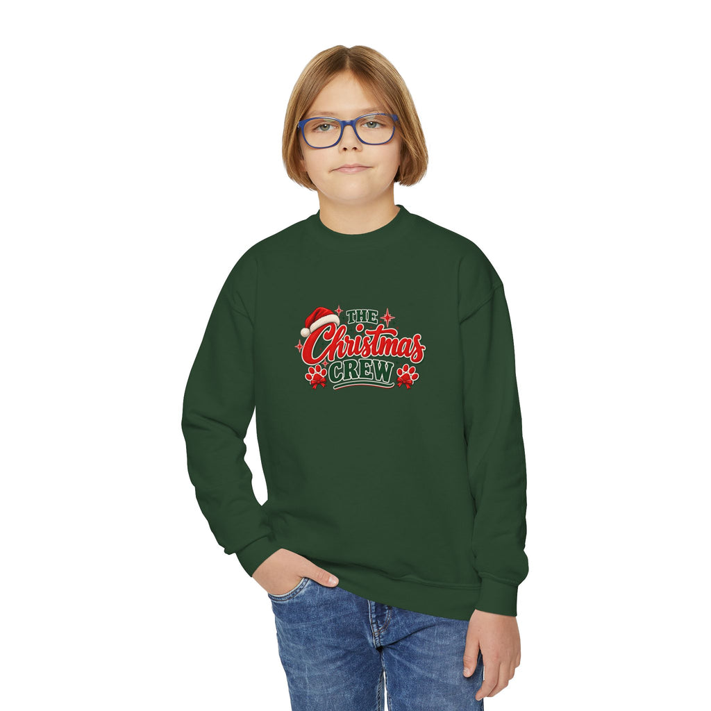 Youth Holiday Crewneck Sweatshirt - 'The Christmas Crew'