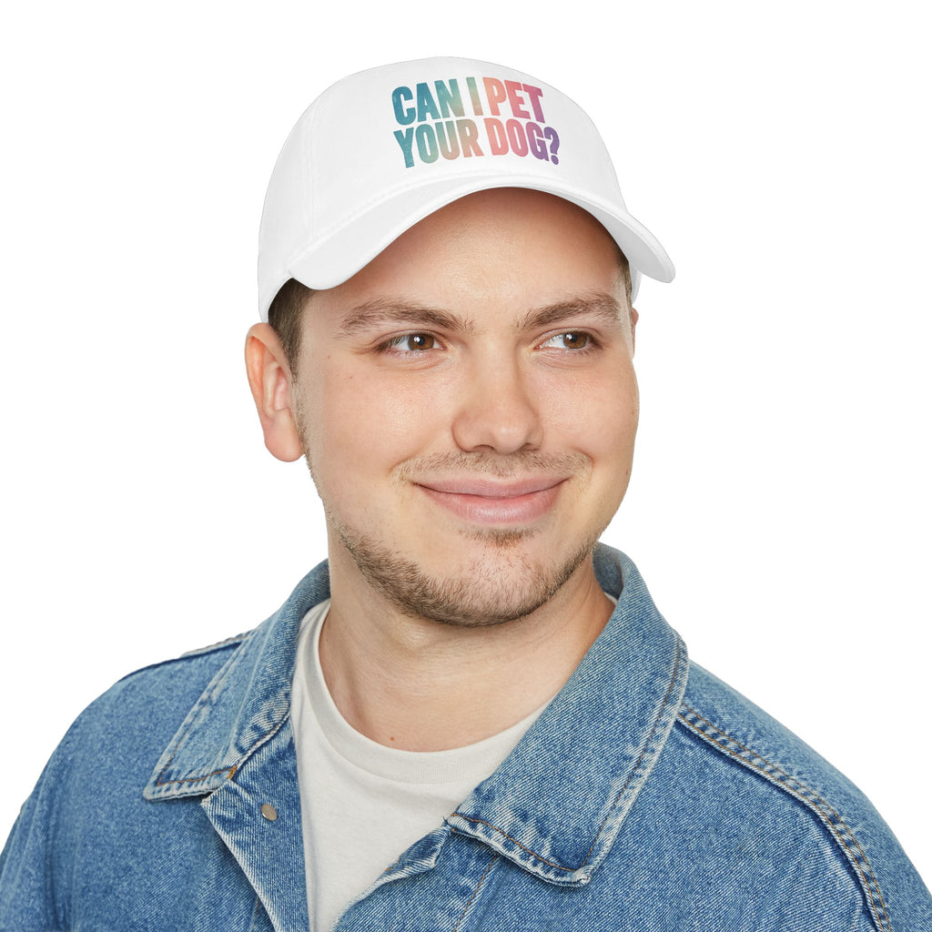 "Can I Pet Your Dog?" Low Profile Baseball Cap – Cute Pet Lover Hat
