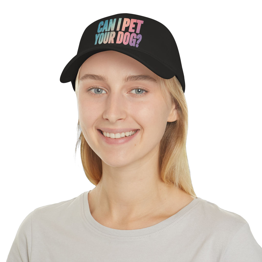 "Can I Pet Your Dog?" Low Profile Baseball Cap – Cute Pet Lover Hat