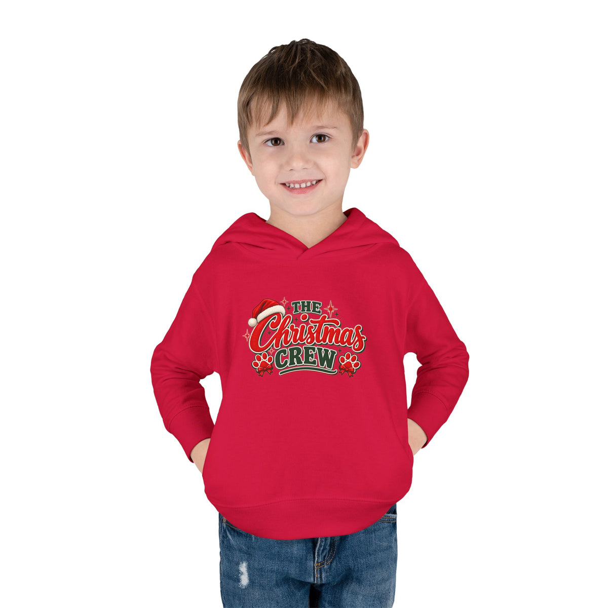 Toddler Festive Holiday Hoodie "The Christmas Crew"