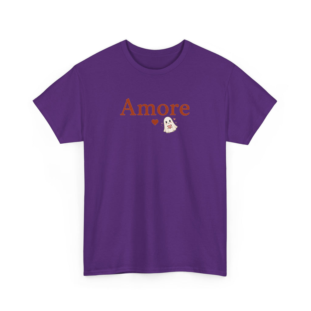 Women's Amore Halloween Icon Palm Trees & Pumpkin Spice Graphic T-Shirt