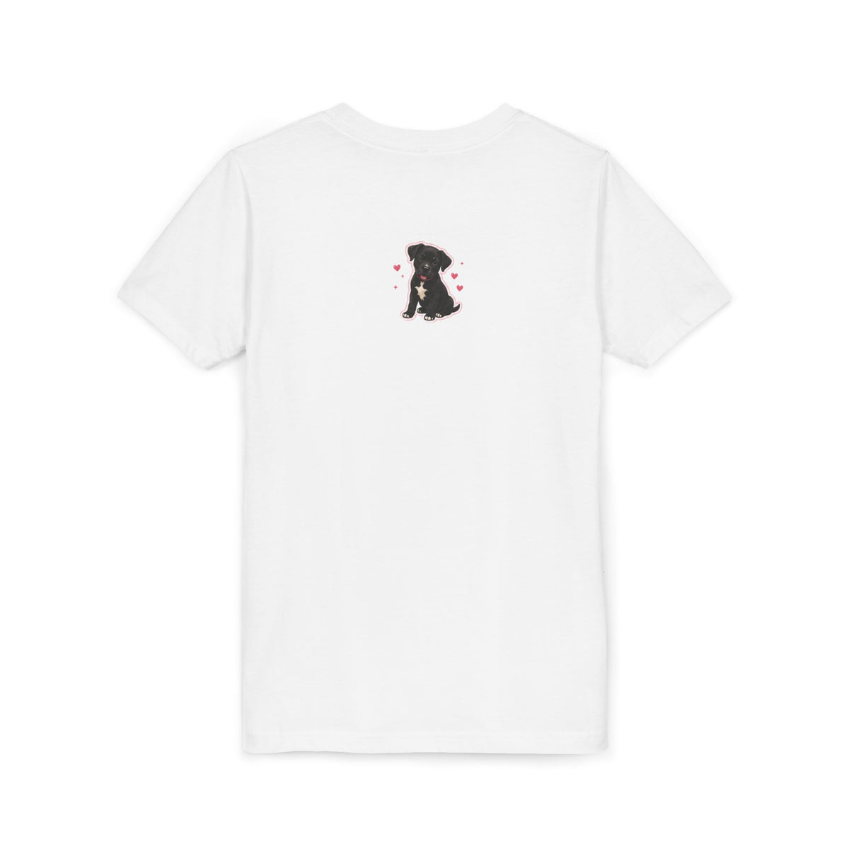 Youth Colorful "Team Amore" with Heart & Puppy Graphic T-Shirt