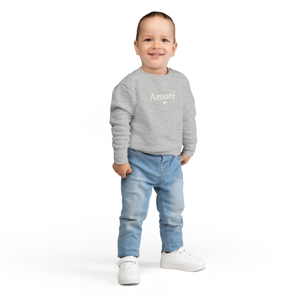 Toddler Amore Sweatshirt Heart Paw Graphic