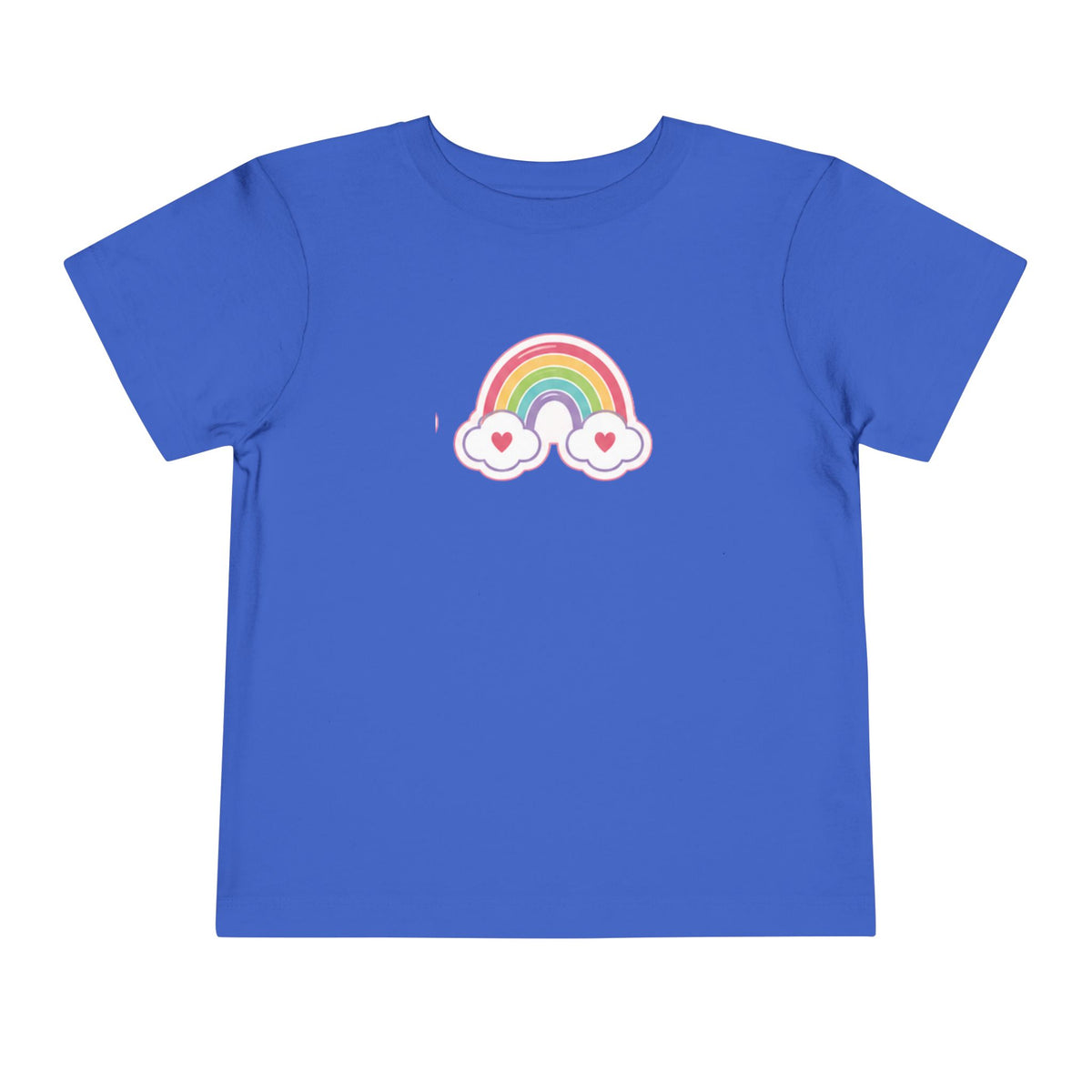 Toddler Rainbow with Heart Clouds T-Shirt