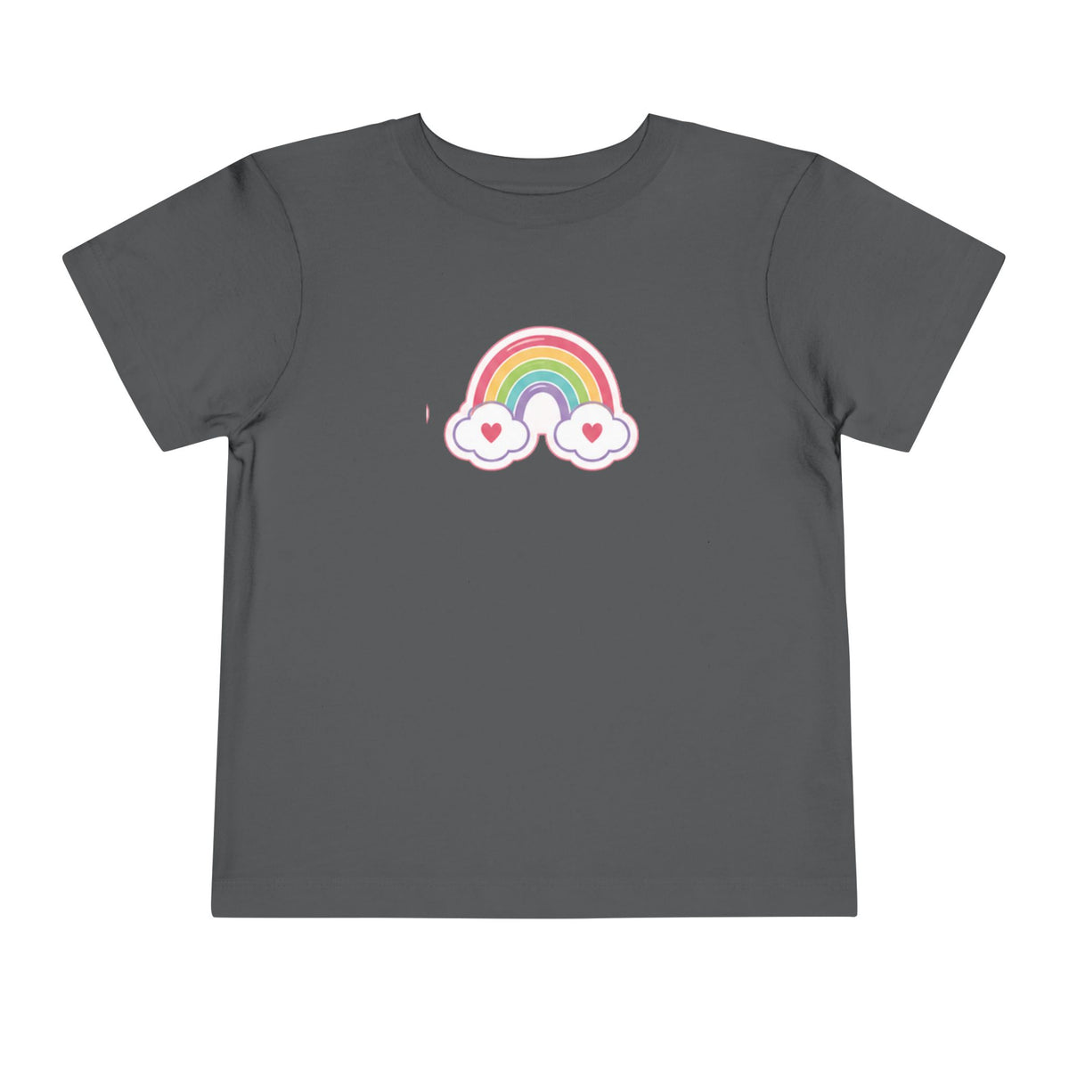Toddler Rainbow with Heart Clouds T-Shirt