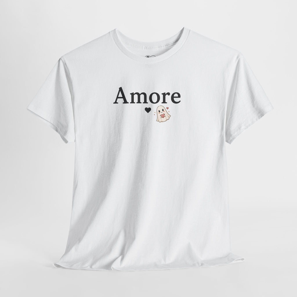 Women's Amore Halloween Icon Palm Trees & Pumpkin Spice Graphic T-Shirt