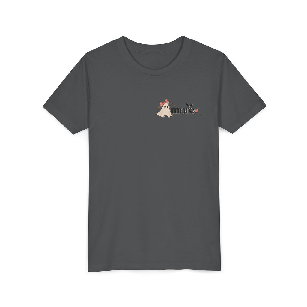 Youth Tee 'Amore' Puppy Ghost Graphic Shirt (Boo-tiful Pup Back)