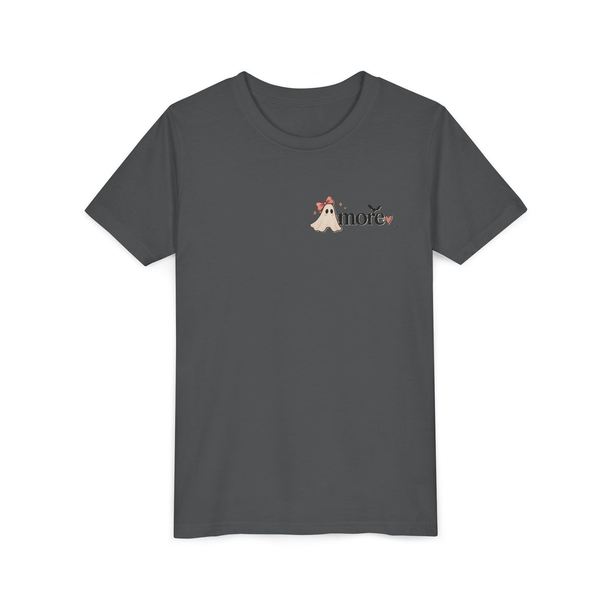 Youth Tee 'Amore' Puppy Ghost Graphic Shirt (Boo-tiful Pup Back)