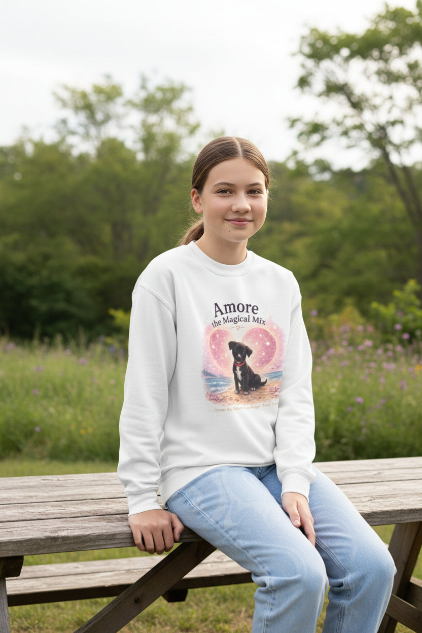 Youth Amore the Magical Mix Crewneck Sweatshirt | Character Logo