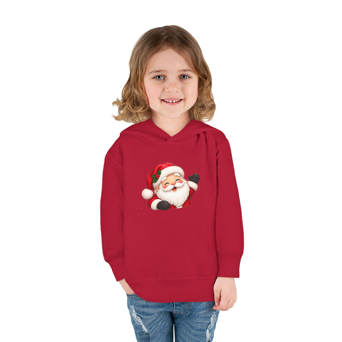 Toddler Hoodie – Holiday Helper Santa Christmas Pullover