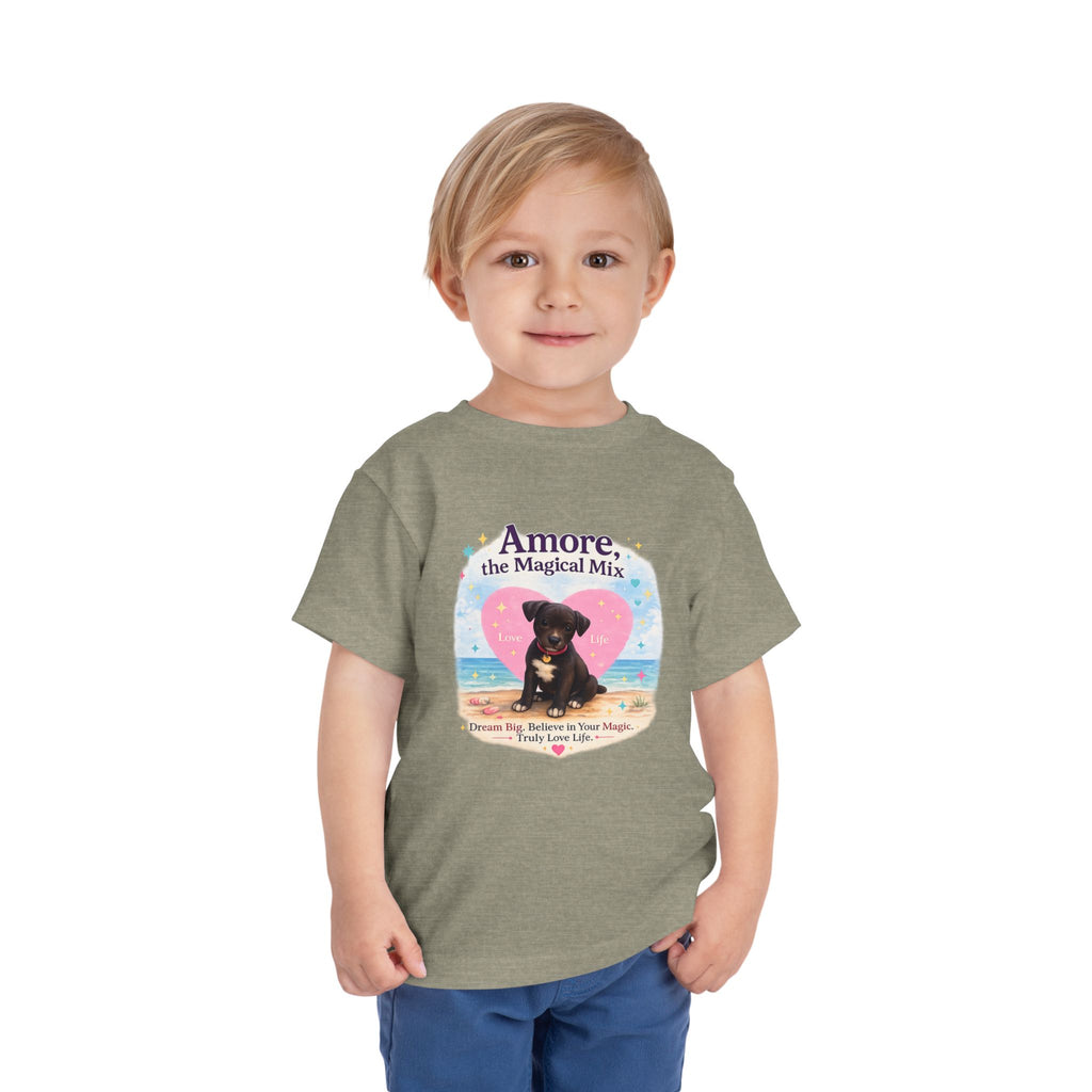 Toddler Tee "Amore the Magical Mix" Puppy Love Beach Shirt
