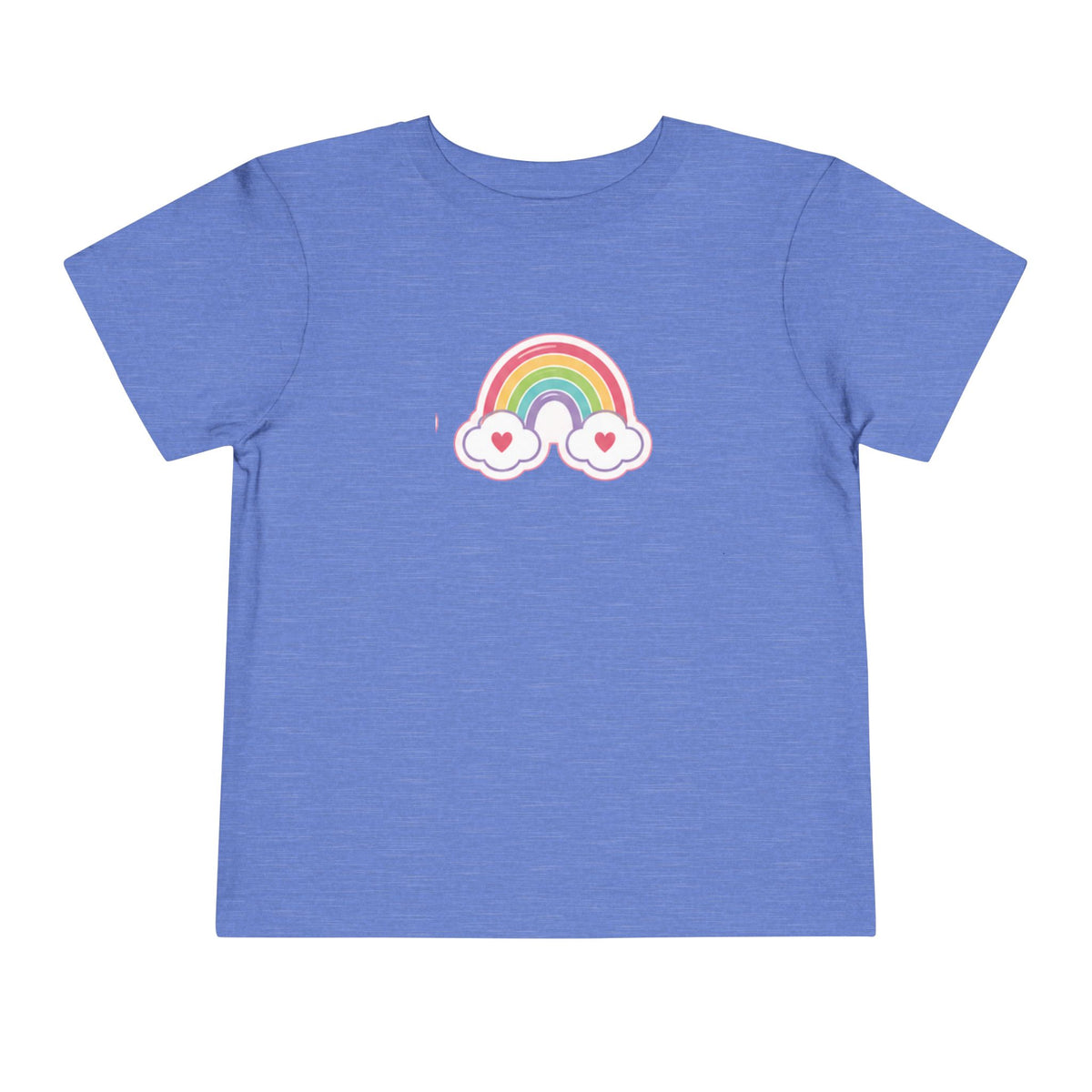 Toddler Rainbow with Heart Clouds T-Shirt