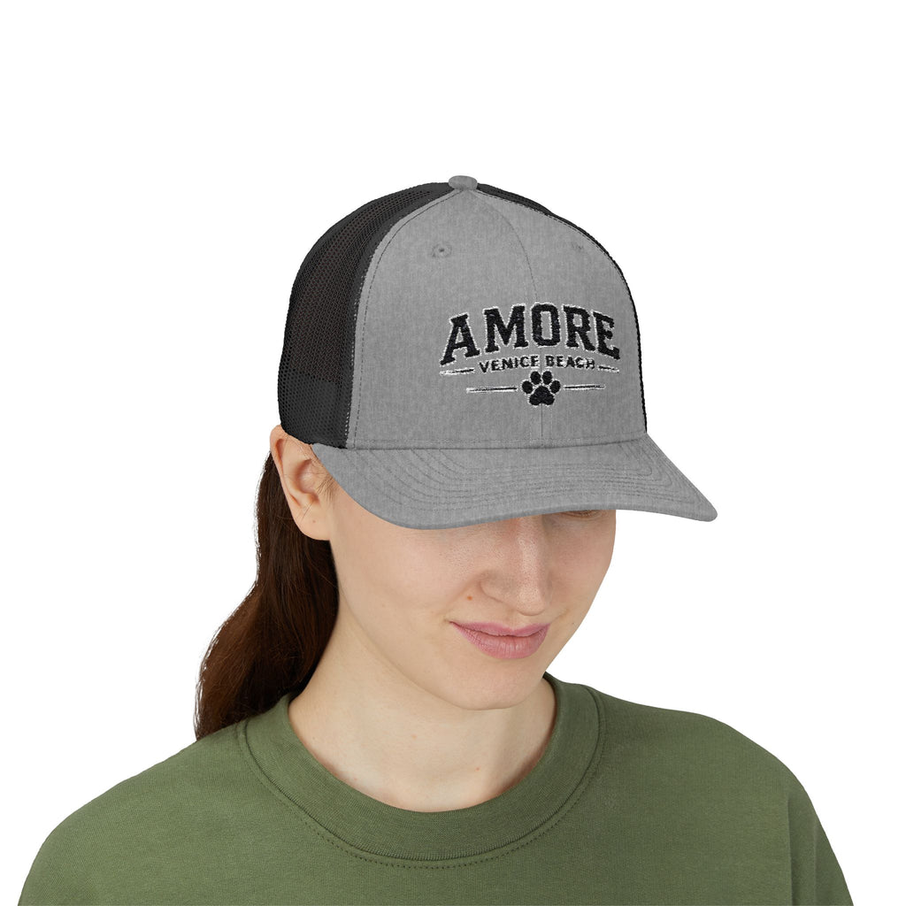 Adult Amore Venice Beach Graphic Trucker Cap | Embroidered Snapback